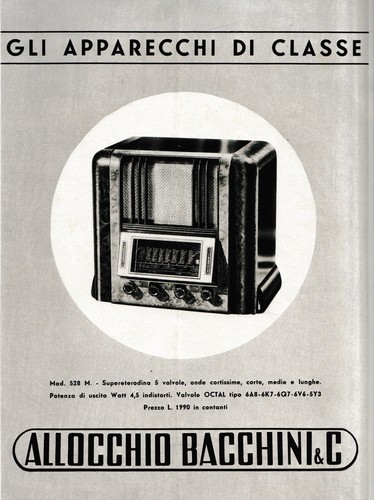 Pubblicita 1939 radio - 1939,