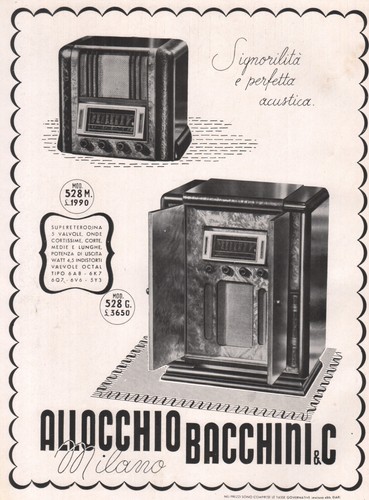 Pubblicita 1938 radio - pubblicita',